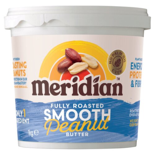 Meridian Smooth Peanut Butter Palm Oil Free 1Kg