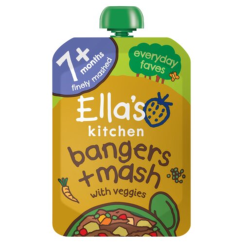 Ella's Kitchen Organic Bangers and Mash Baby Pouch 7+ Months 130g