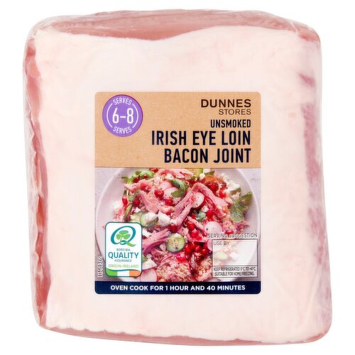 Dunnes Stores Unsmoked Irish Eye Loin Bacon Joint 1.15kg