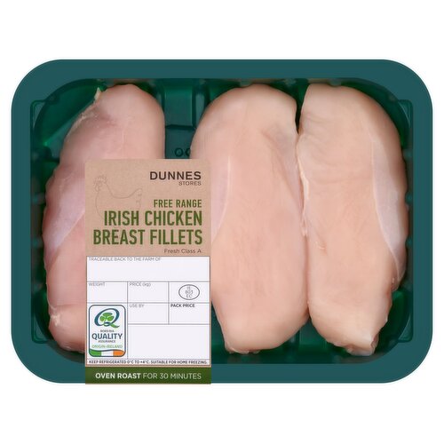 Dunnes Stores Free Range Irish Chicken Breast Fillets 435g