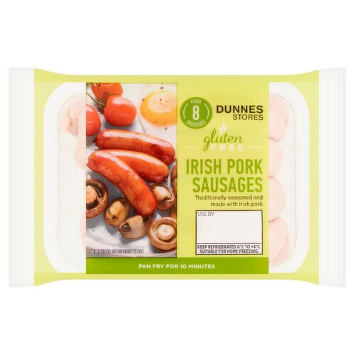 Dunnes Stores Gluten Free 8 Irish Pork Sausages 227g