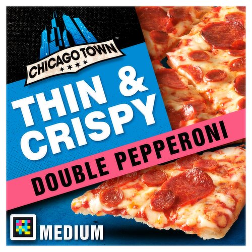 Chicago Town Double Pepperoni Thin & Crispy 305g