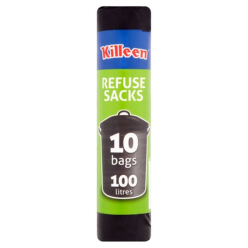 Killeen Refuse Sacks 10 Bags 100 Litres