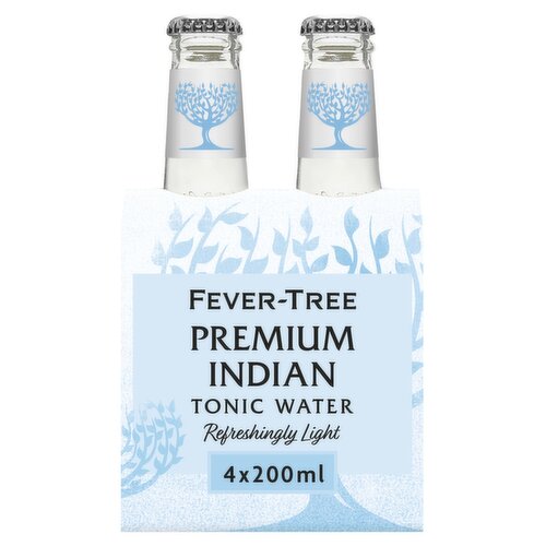 Fever-Tree Refreshingly Light Premium Indian Tonic Water 4 x 200ml