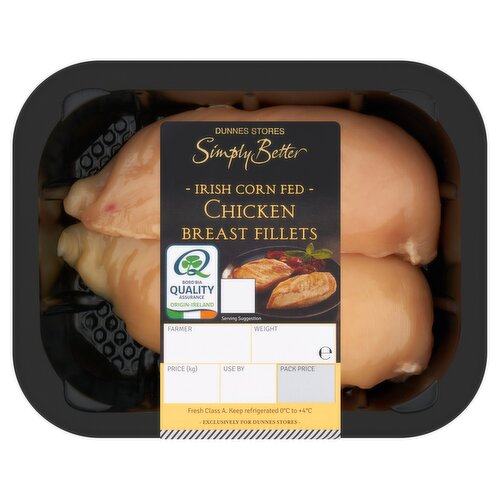 Dunnes Stores Simply Better Irish Corn Fed Chicken Breast Fillets 250g