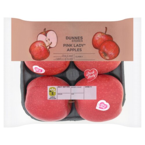 Dunnes Stores Pink Lady Apples 4pk