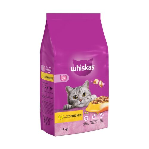 Whiskas with Delicious Chicken 7+ 1.9kg