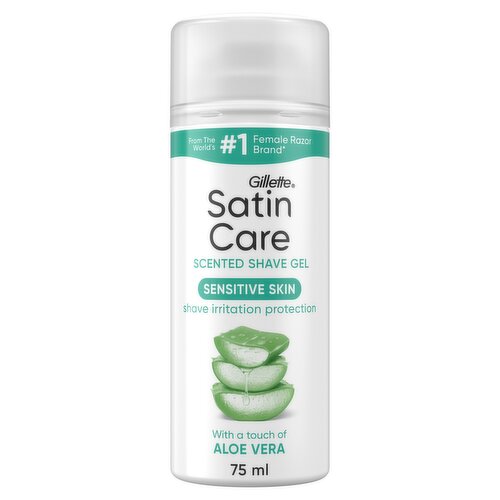Satin Care Shave Gel, Aloe Vera, 75ml