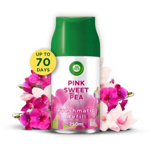 Air Wick Freshmatic Refill, Pink Sweet Pea Air Freshener, 250ml