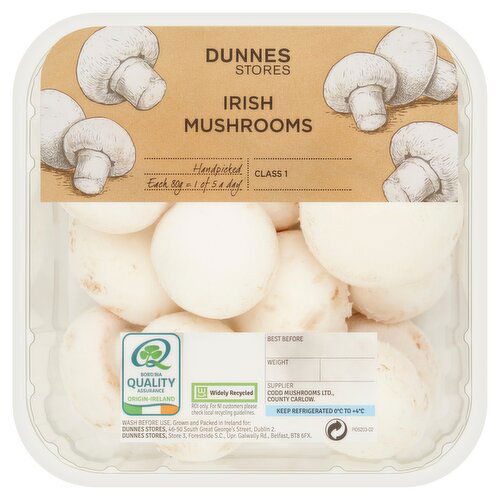 Dunnes Stores Irish Mushrooms 433g