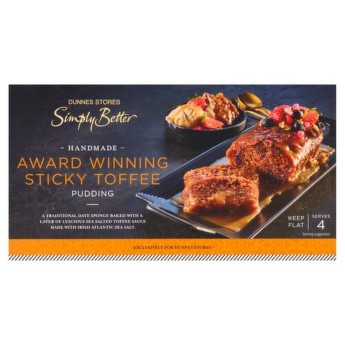Dunnes Stores Simply Better Handmade Award Winning Sticky Toffee Pudding 420g