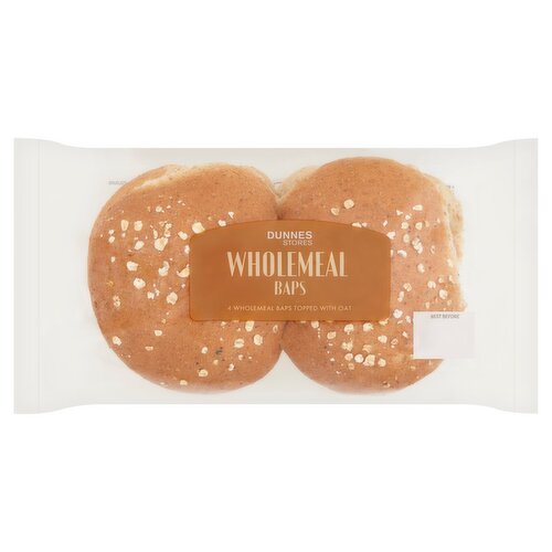 Dunnes Stores Wholemeal Baps 280g