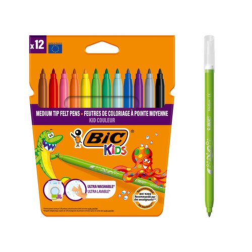 BIC Kids Kid Couleur Felt Pens x12