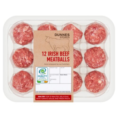 Dunnes Stores 12 Irish Beef Meatballs 360g