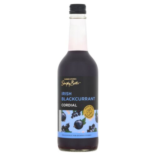 Dunnes Stores Simply Better Irish Blackcurrant Cordial 500ml