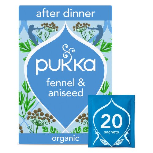 Pukka Organic After Dinner Tea 20 Home Compostable Herbal Tea Bags 40g