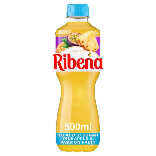 Ribena Pineapple and Passion Fruit Juice Drink No Added Sugar 500ml