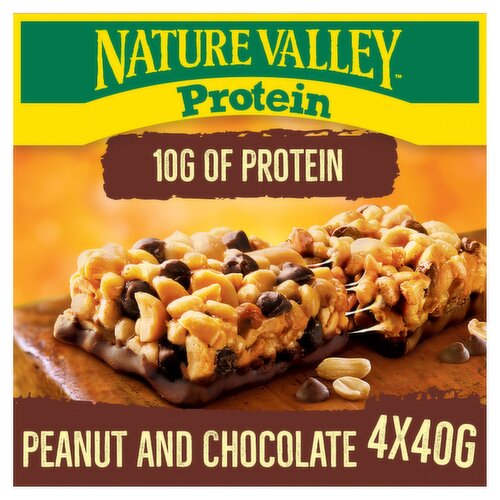 Nature Valley Protein Peanut & Chocolate Cereal Bars 4 x 40g (160g)