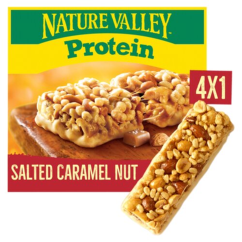 Nature Valley Protein Salted Caramel Nut Cereal Bars 4 x 40g