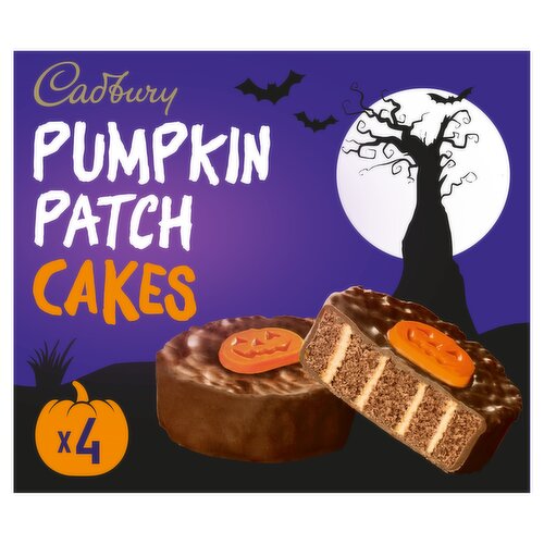 Cadbury Halloween Pumpkin Patch Chocolate Cakes 4 Pack