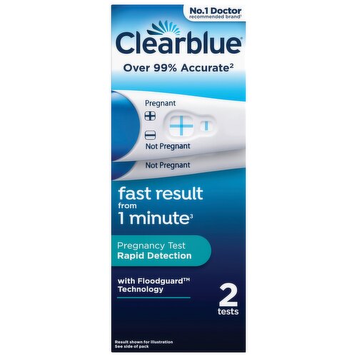 Clearblue Rapid Detection Pregnancy Test, 2 Tests