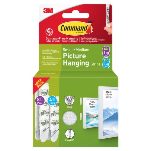 Command Brand Small, Medium Picture Hanging Strips