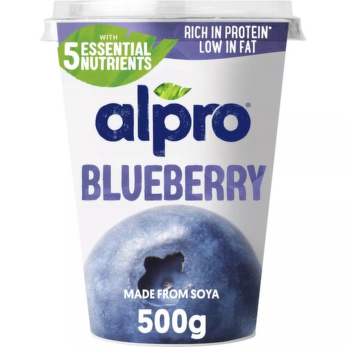 Alpro Blueberry Dairy Free Soya Yoghurt Alternative 500g