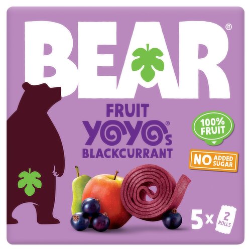 BEAR Fruit Yoyos Brilliant Blackcurrant Multipack 5x20g