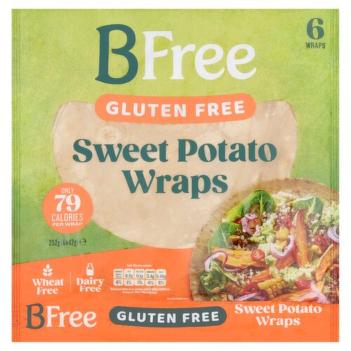 BFree Gluten Free Sweet Potato Wraps 6 Pack