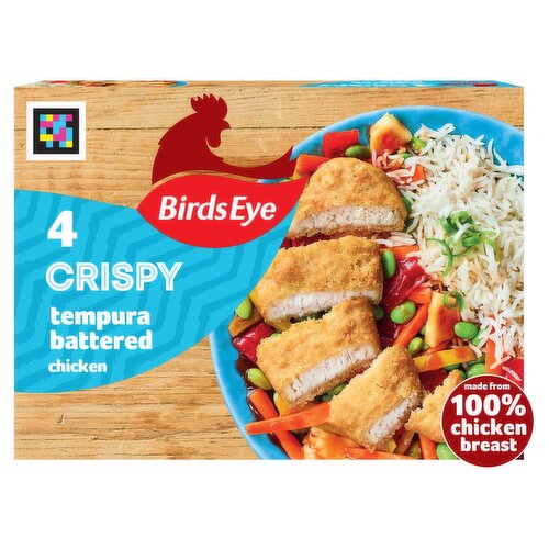 Birds Eye 4 Crispy Tempura Battered Chicken Breast Steaks 340g