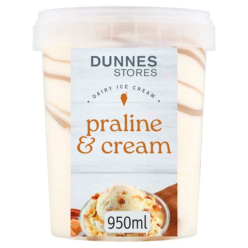 Dunnes Stores Dairy Ice Cream Praline & Cream 950ml