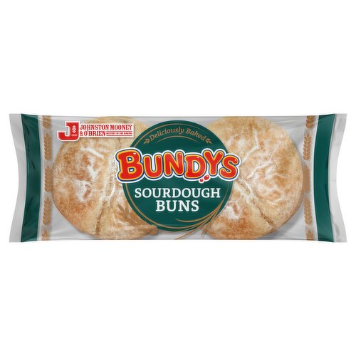 Johnston Mooney & O'Brien Bundys Sourdough Buns 300g