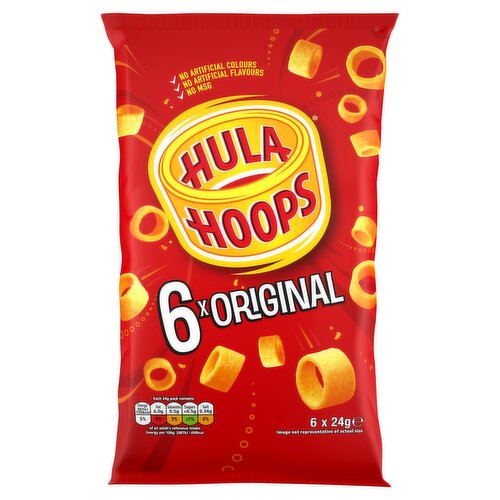 Hula Hoops Original Multipack Crisps 6 Pack SRP