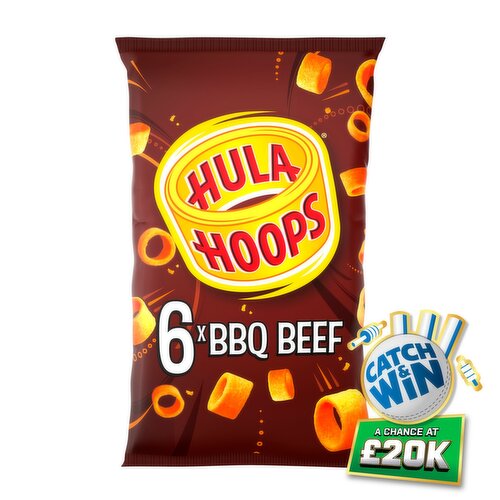 Hula Hoops BBQ Beef Multipack Crisps 6 Pack