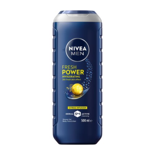 NIVEA Men Fresh Power Shower Gel 500ml