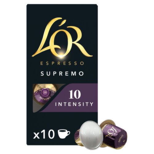 L'OR Espresso Supremo Coffee Pods X10 Intensity 10
