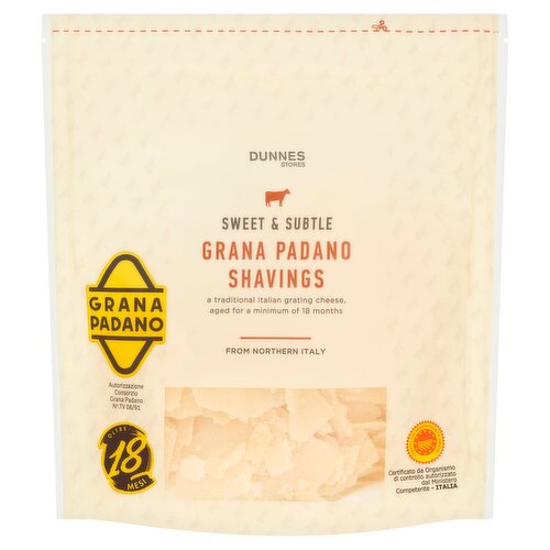 Dunnes Stores Sweet & Subtle Grana Padano Shavings 80g