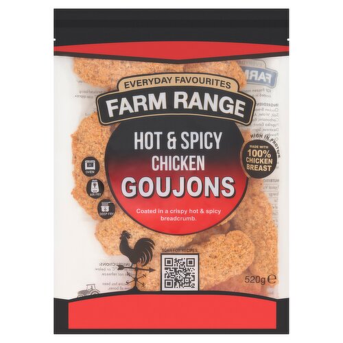 Farm Range Hot & Spicy Chicken Goujons 520g