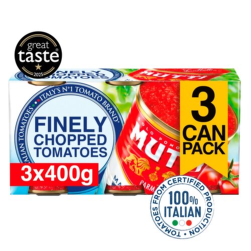 Mutti Polpa Finely Chopped Tomatoes 3 x 400g (1200g)