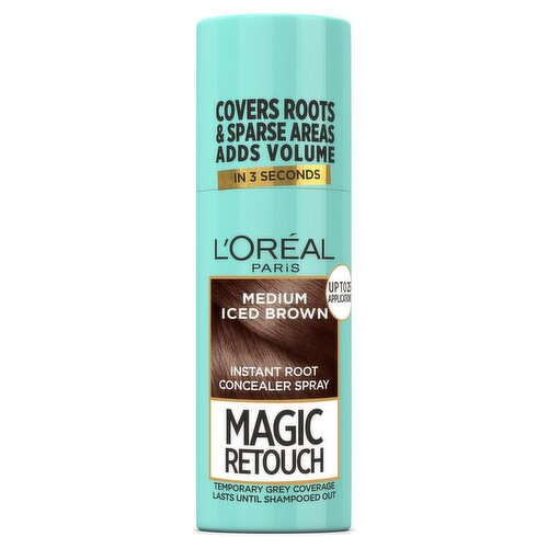 L'Oréal Paris Magic Retouch Medium Iced Brown, Temporary Root Touch Up Spray