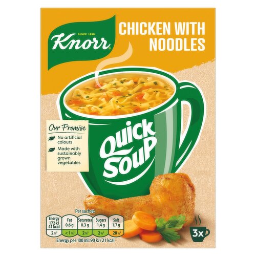 Knorr Dry Soup Mix Chicken with Noodles 36 g 3 servings