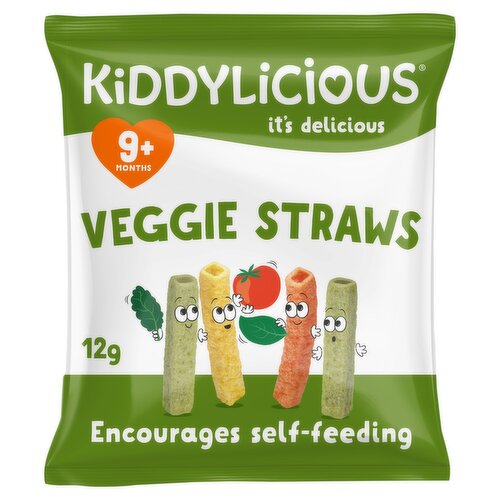 Kiddylicious Veggie Straws 9+ Months 12g