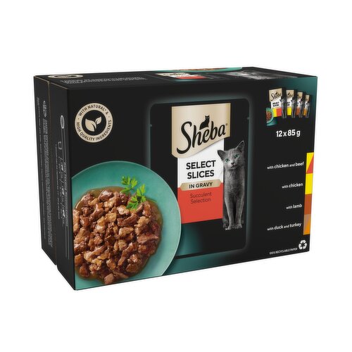 Sheba Select Slices Succulent Selection in Gravy 12 x 85g (1.02kg)