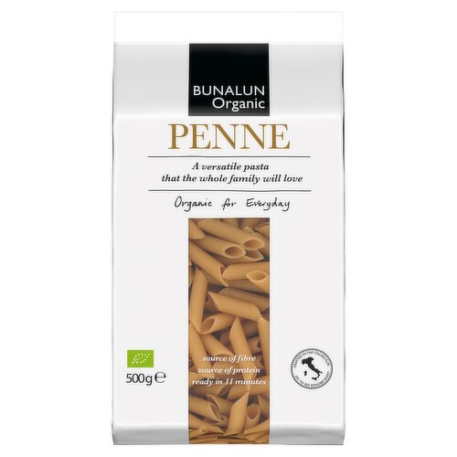 Bunalun Organic Wholegrain Penne 500g