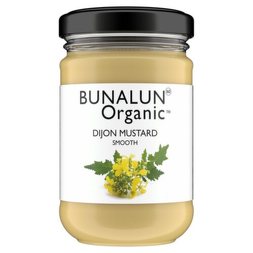 Bunalun Organic Dijon Mustard Smooth 200g