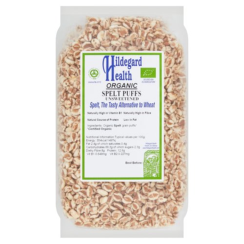 Hildegard Health Organic Spelt Puffs Unsweetened 200g