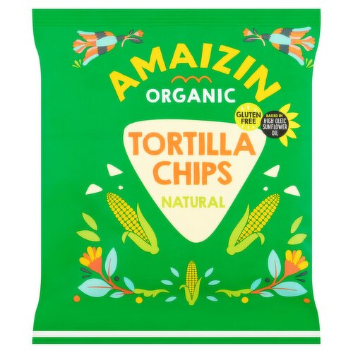 Amaizin Organic Natural Tortilla Chips 75g