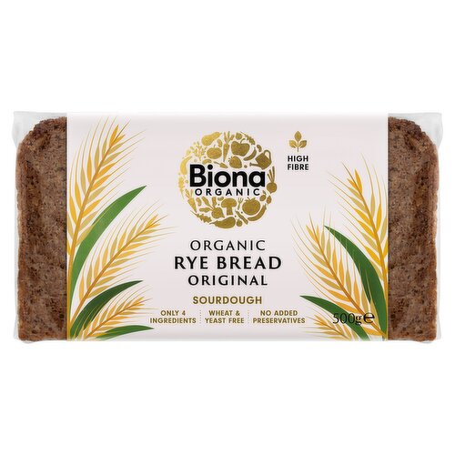 Biona Organic Original Rye Bread Sourdough 500g