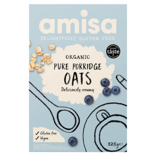 Amisa Organic Pure Porridge Oats 325g