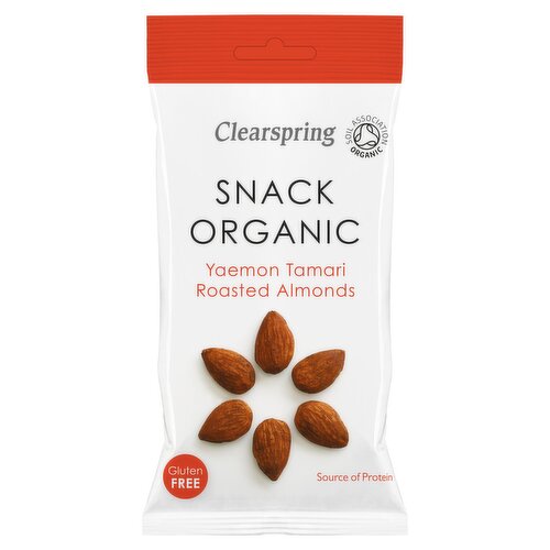 Clearspring Snack Organic Yemon Tmari Roasted Almonds 30g